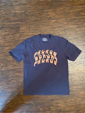 PALACE Navy Short-Sleeve Tee with Orange 3D Logo
